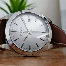 TISSOT Men’s Swiss Made Quartz Brown Leather Strap Silver Dial 40mm Watch T127.410.16.031.00 - Image 2