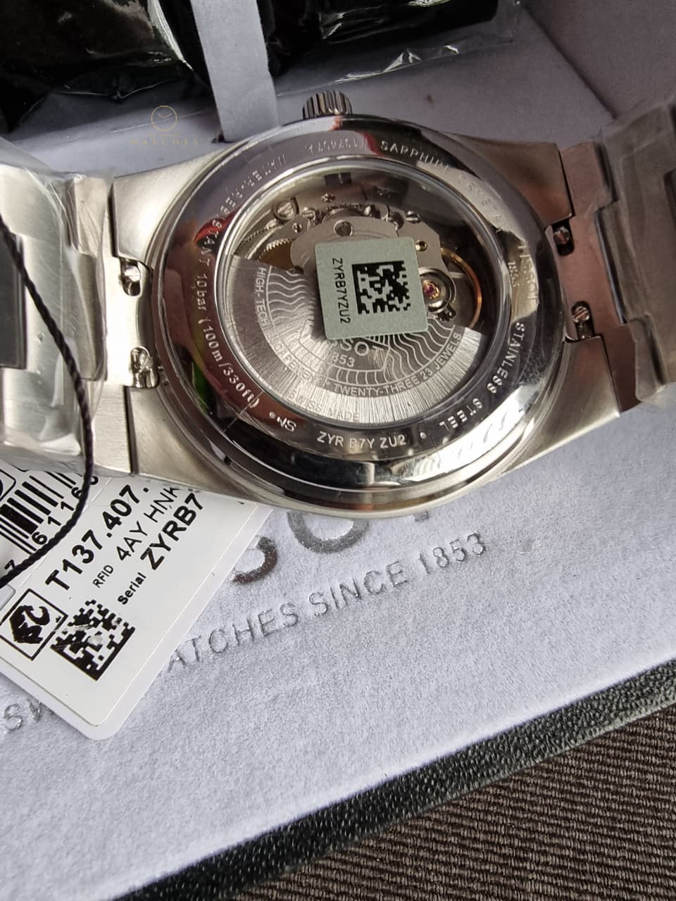 Tissot PRX Powermatic 80 Silver Stainless Steel Green Dial Automatic Watch for Gents - T137.407.11.091.00 - Image 8