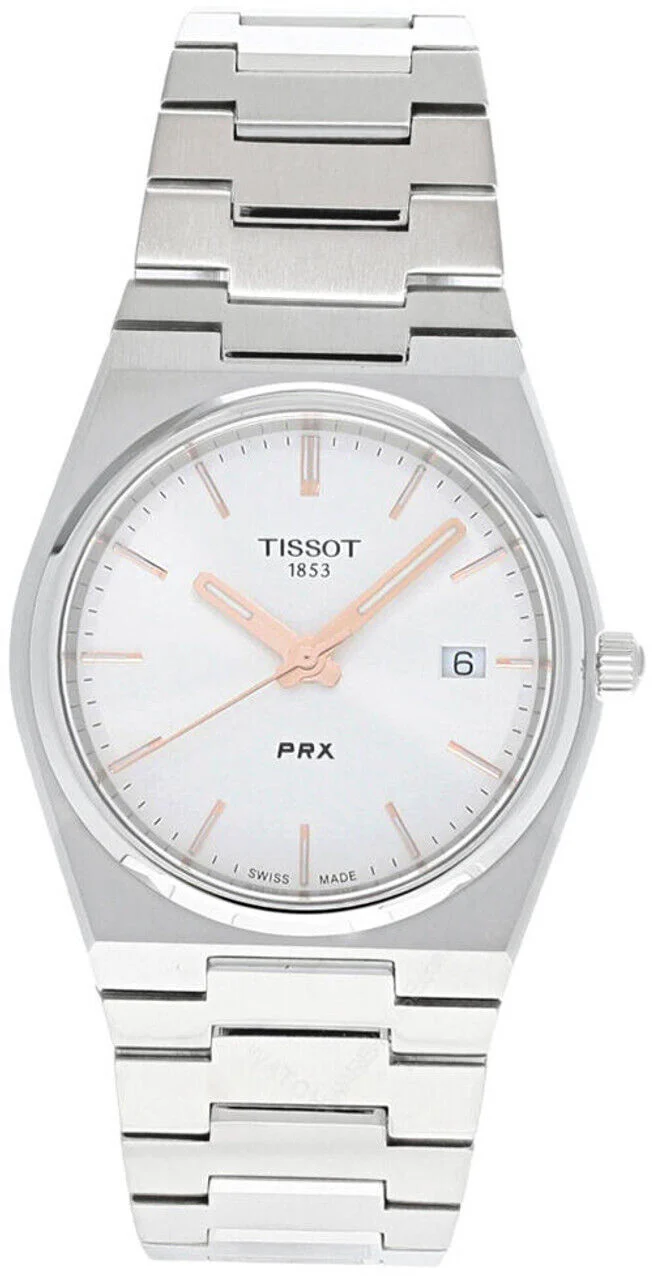 TISSOT PRX QTZ 35MM SS SILVER DIAL WOMEN'S WATCH T137.210.11.031.00