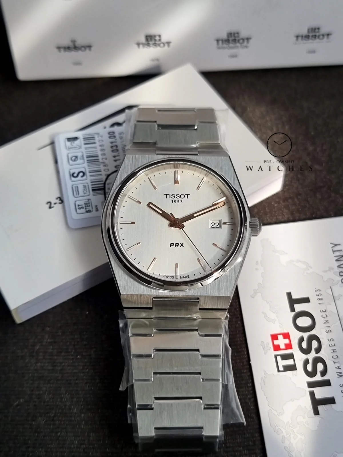 TISSOT PRX Quartz Silver Dial Men's Watch Item No. T137.410.11.031.00