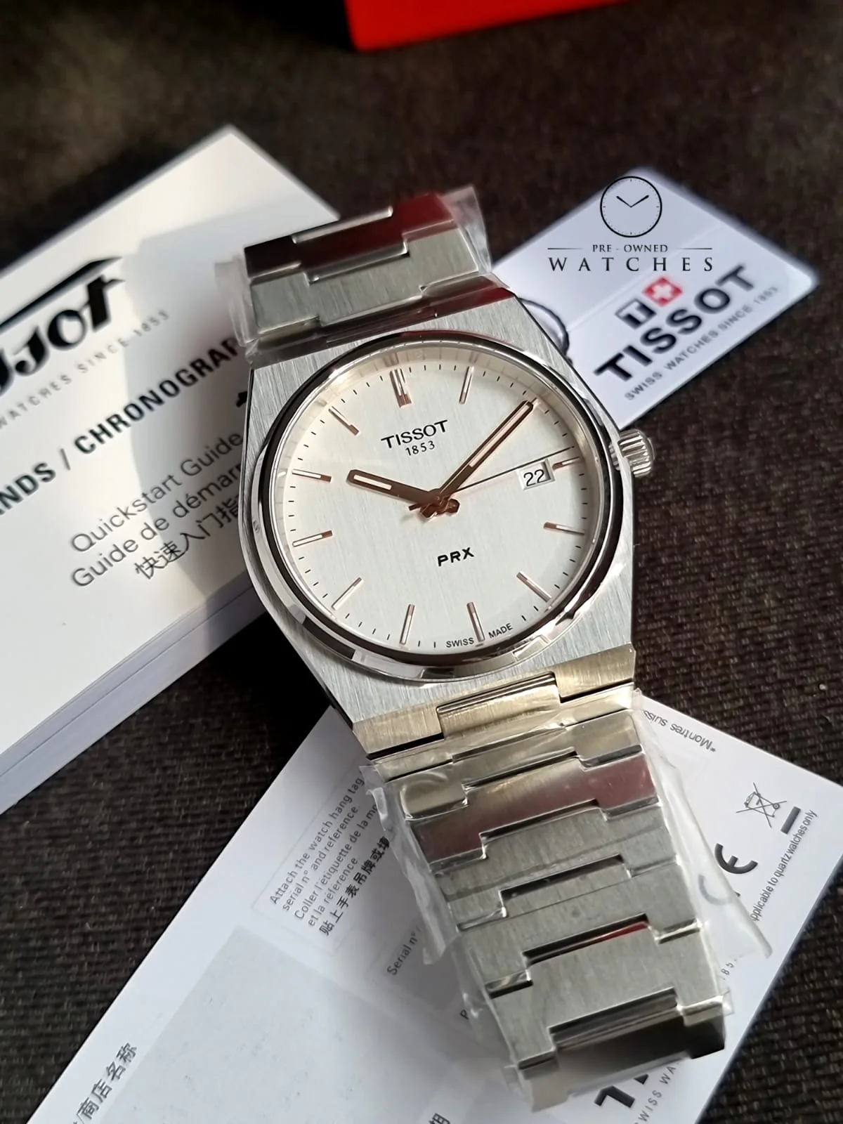 TISSOT PRX Quartz Silver Dial Men's Watch Item No. T137.410.11.031.00 - Image 3