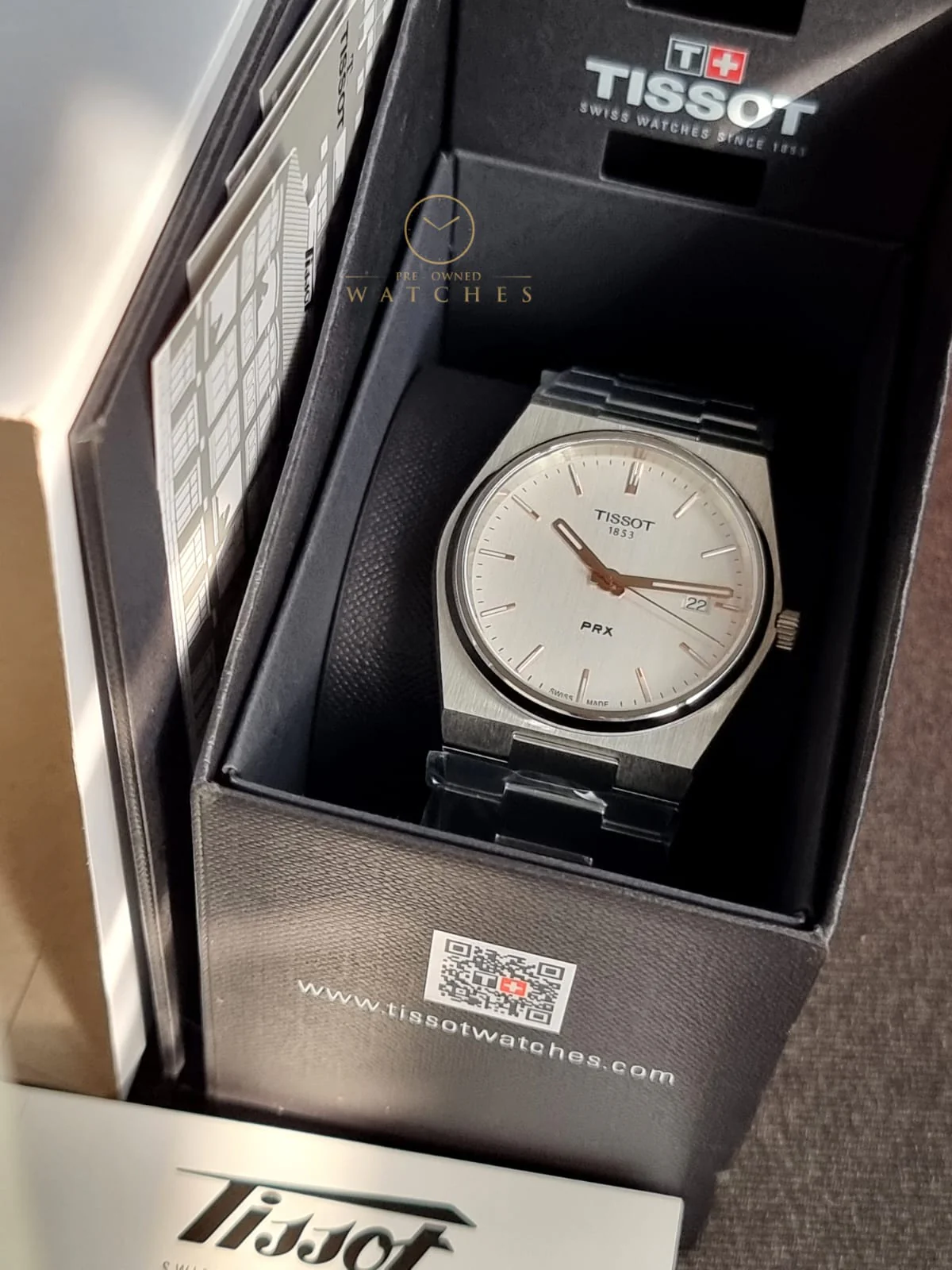 TISSOT PRX Quartz Silver Dial Men's Watch Item No. T137.410.11.031.00 - Image 4