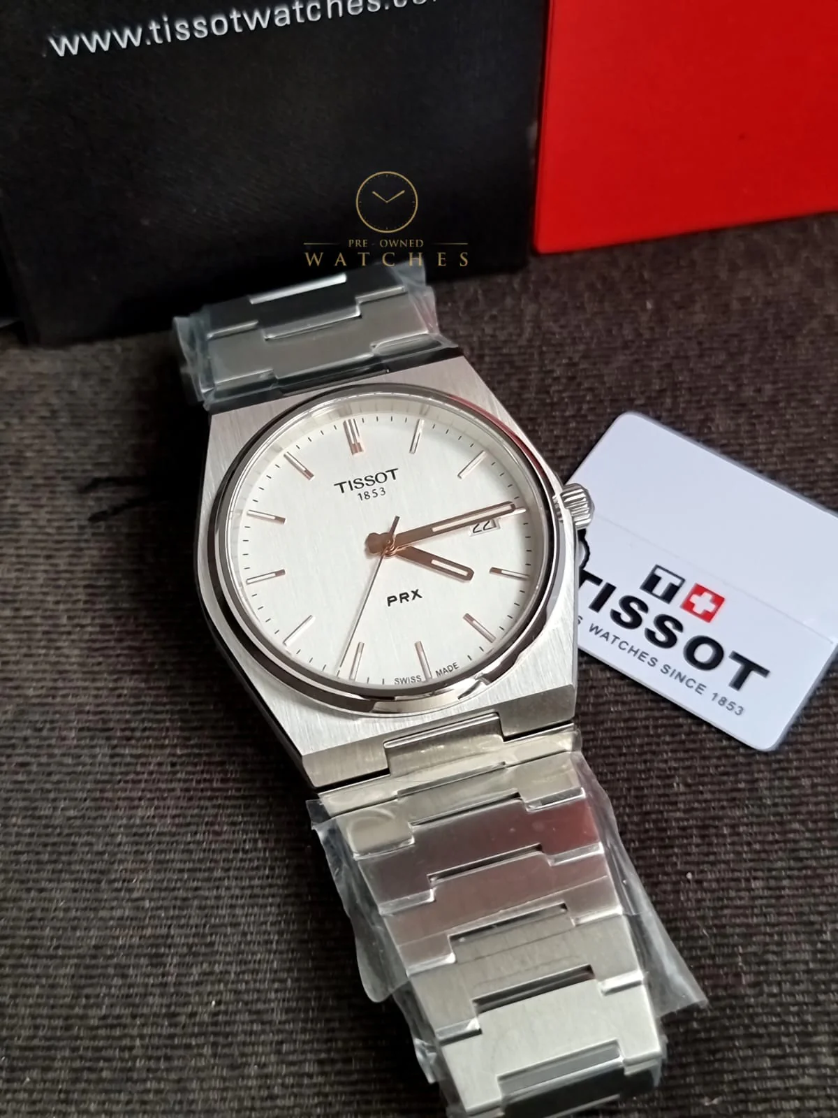 TISSOT PRX Quartz Silver Dial Men's Watch Item No. T137.410.11.031.00 - Image 6