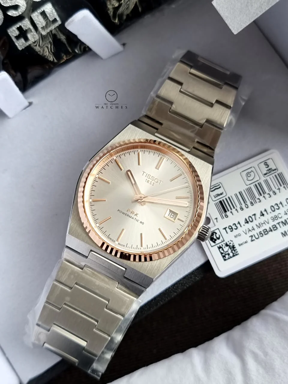 Tissot PRX Silver Stainless Steel Silver Dial Automatic Watch for Gents - T931.407.41.031.00 - Image 2