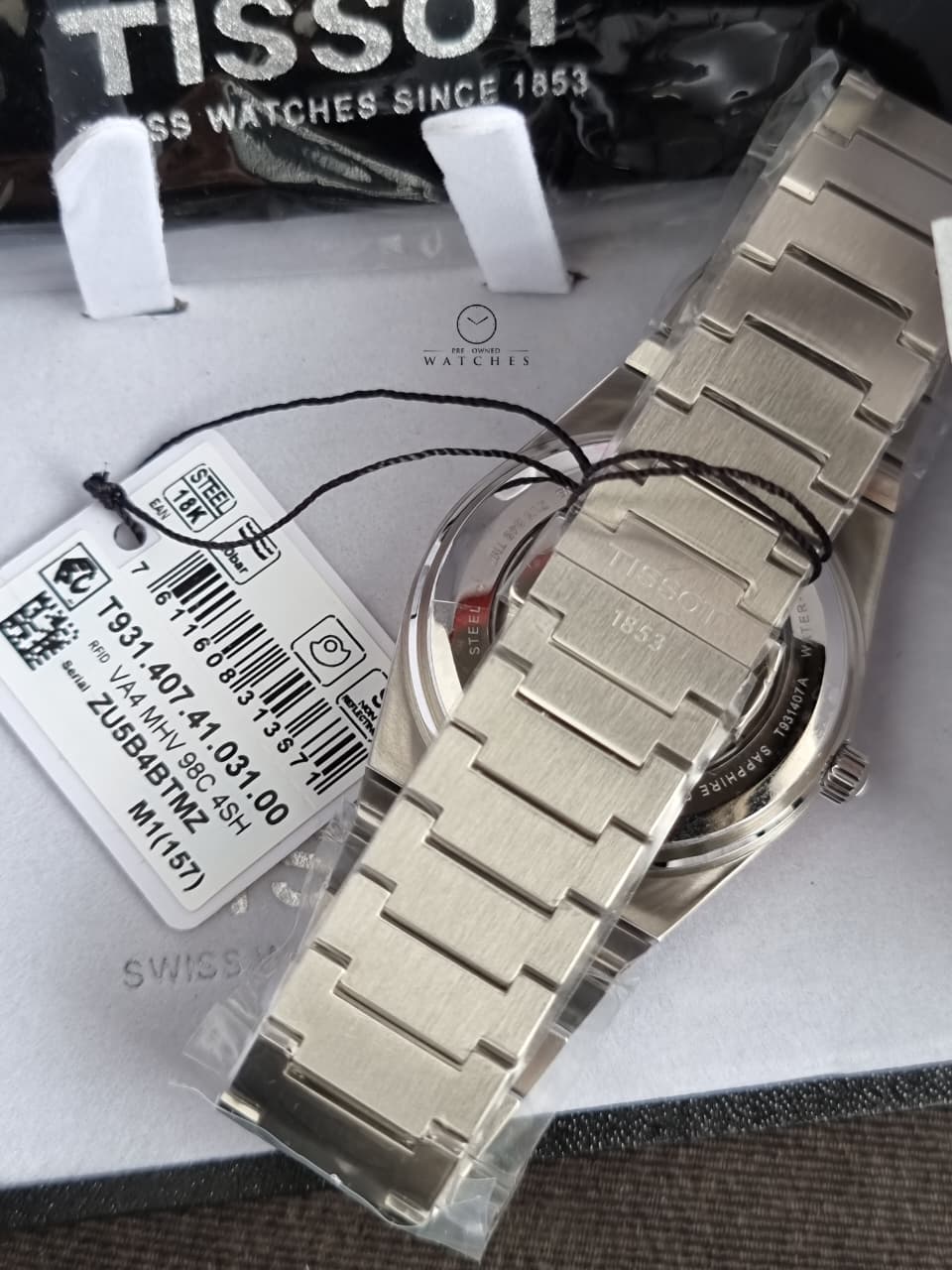 Tissot PRX Silver Stainless Steel Silver Dial Automatic Watch for Gents - T931.407.41.031.00 - Image 6