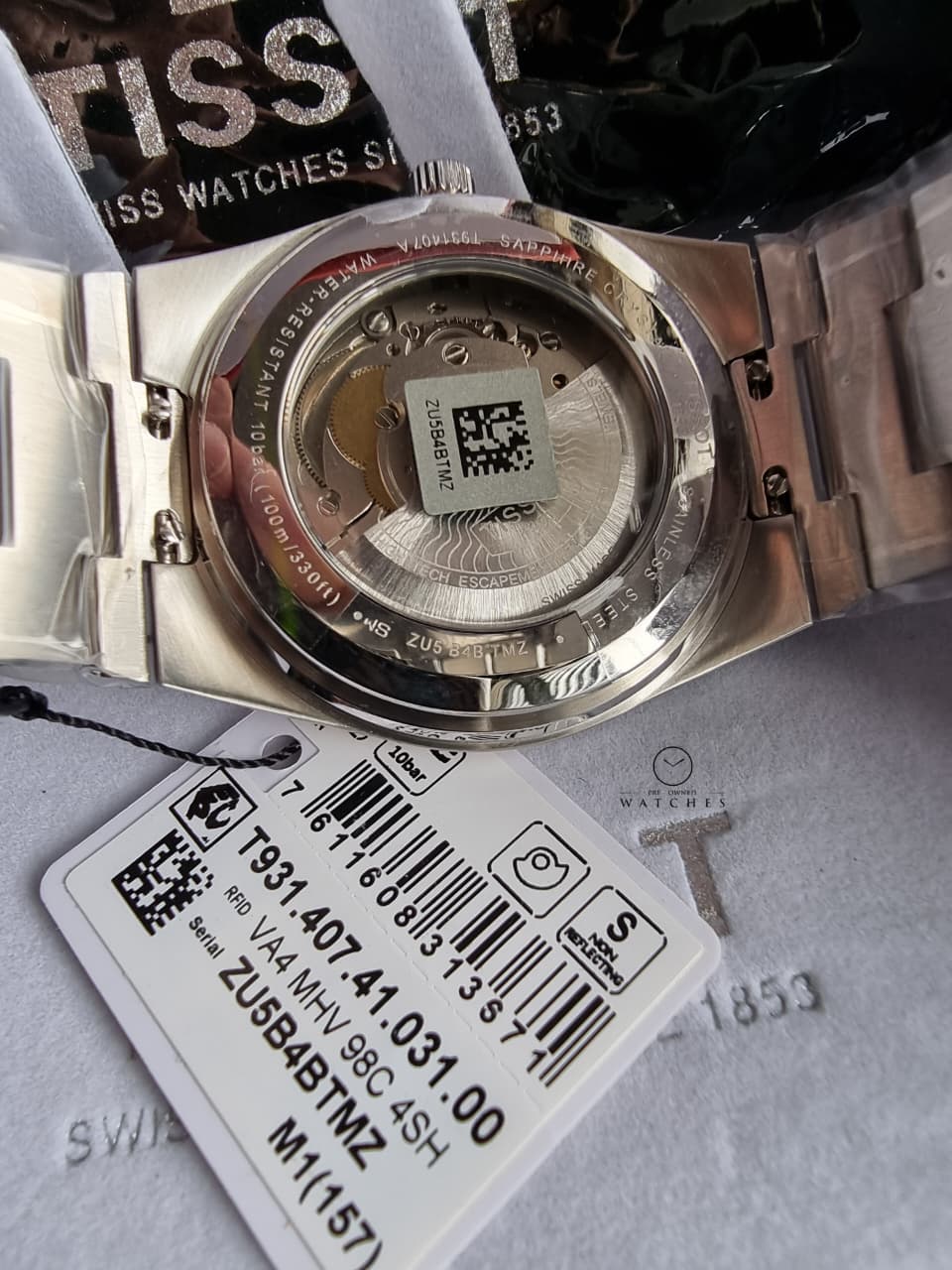 Tissot PRX Silver Stainless Steel Silver Dial Automatic Watch for Gents - T931.407.41.031.00 - Image 7