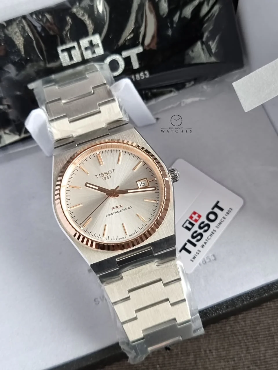 Tissot PRX Silver Stainless Steel Silver Dial Automatic Watch for Gents - T931.407.41.031.00 - Image 8