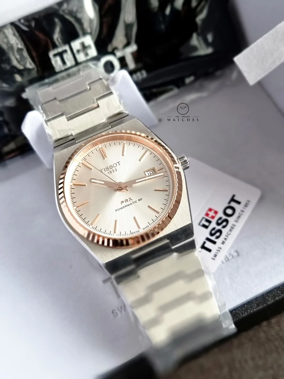 Tissot PRX Silver Stainless Steel Silver Dial Automatic Watch for Gents - T931.407.41.031.00 - Image 9