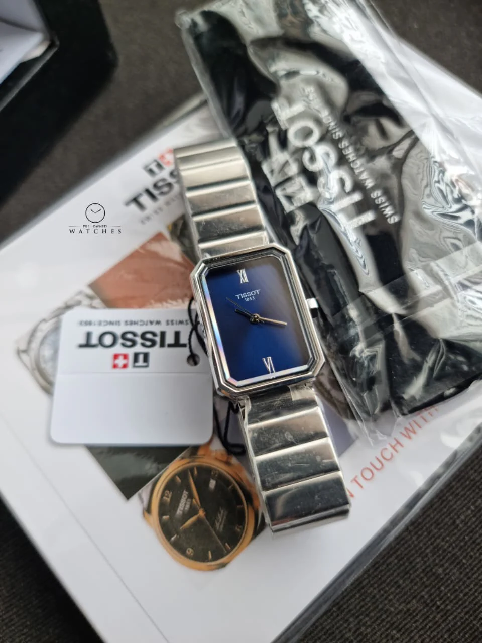 Tissot SRV 30mm Blue Dial Silver Stainless Steel Swiss Quartz Women's Watch – T160.110.11.043.00 - Image 3
