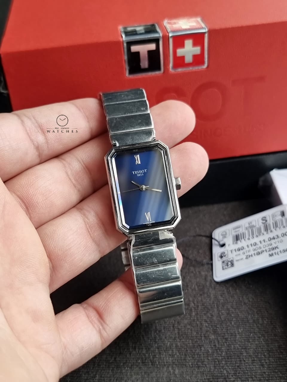 Tissot SRV 30mm Blue Dial Silver Stainless Steel Swiss Quartz Women's Watch – T160.110.11.043.00 - Image 4
