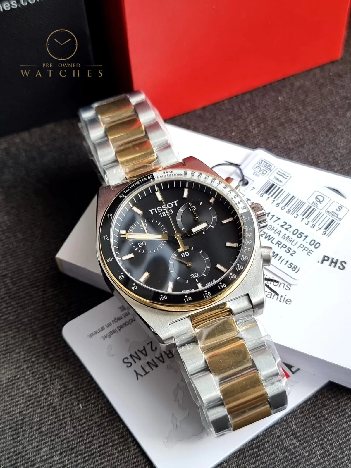 TISSOT T-Sport Chronograph Quartz Black Dial Men's Watch Item No. T149.417.22.051.00 - Image 6