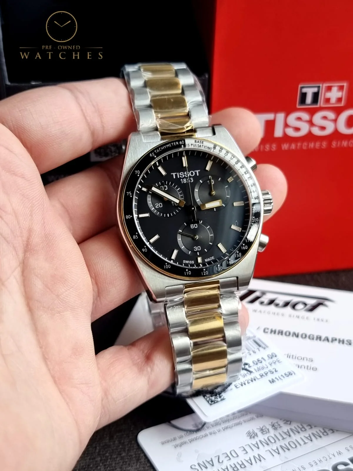 TISSOT T-Sport Chronograph Quartz Black Dial Men's Watch Item No. T149.417.22.051.00 - Image 9