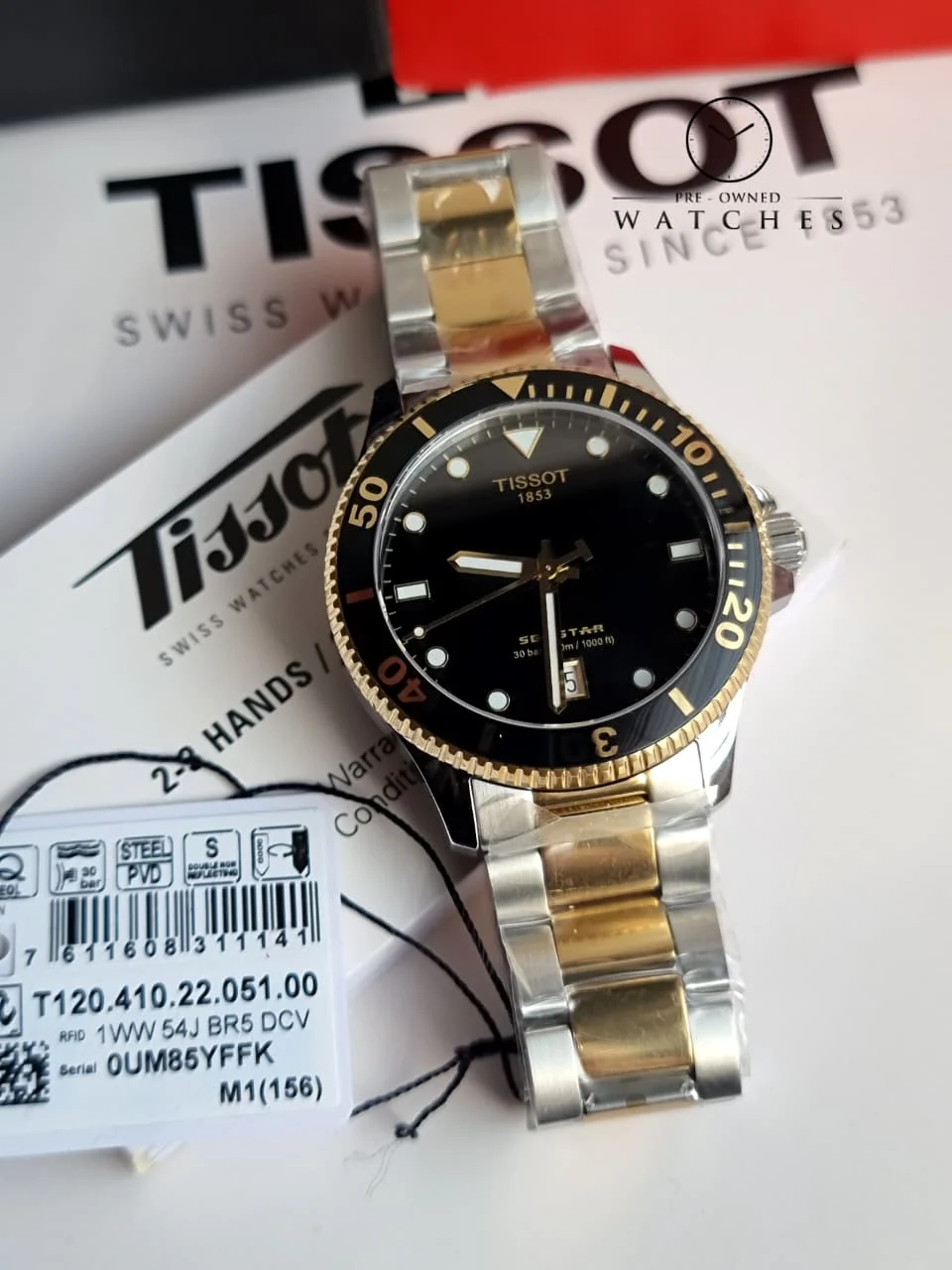 TISSOT  T-Sport Quartz Black Dial Men's Watch Item No. T120.410.22.051.00 - Image 3