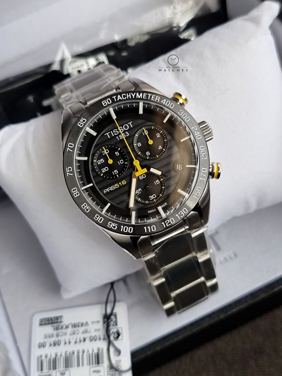 Tissot T100.417.11.051.00 PRS 516 Metal Band Men’s Watch - Image 4