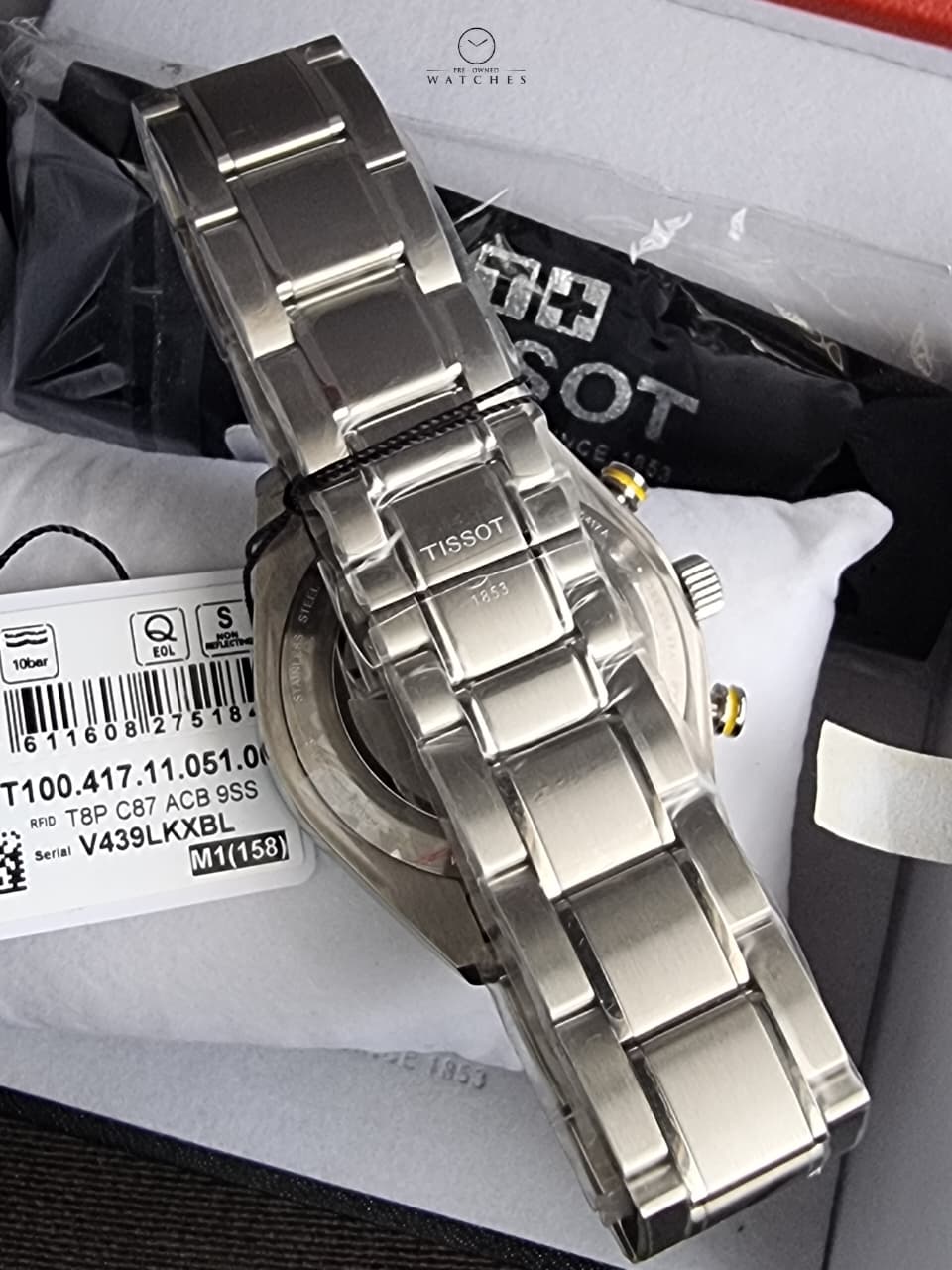 Tissot T100.417.11.051.00 PRS 516 Metal Band Men’s Watch - Image 8