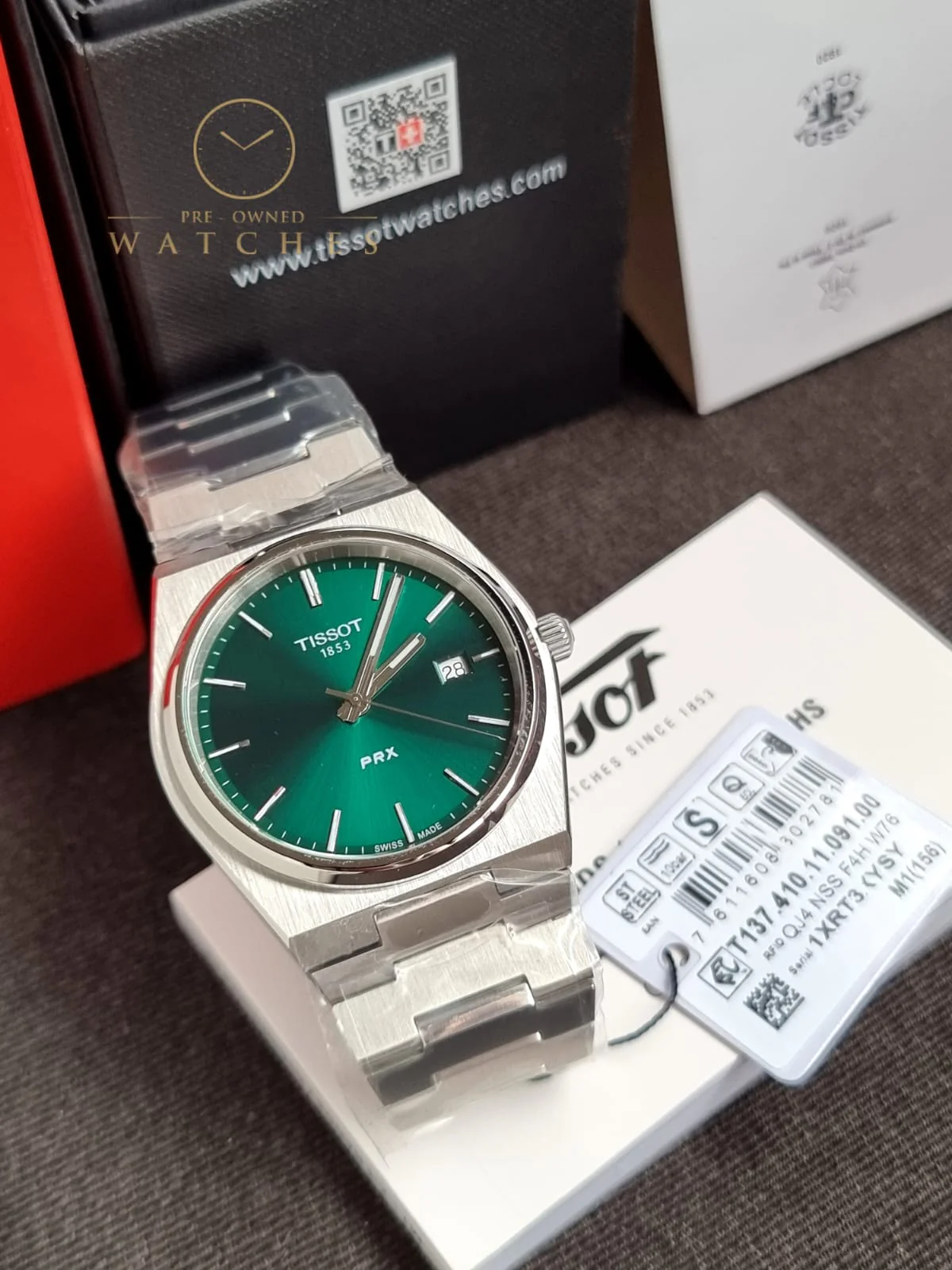 Tissot T137.410.11.091.00 PRX Metal Band Men Watch - Image 3