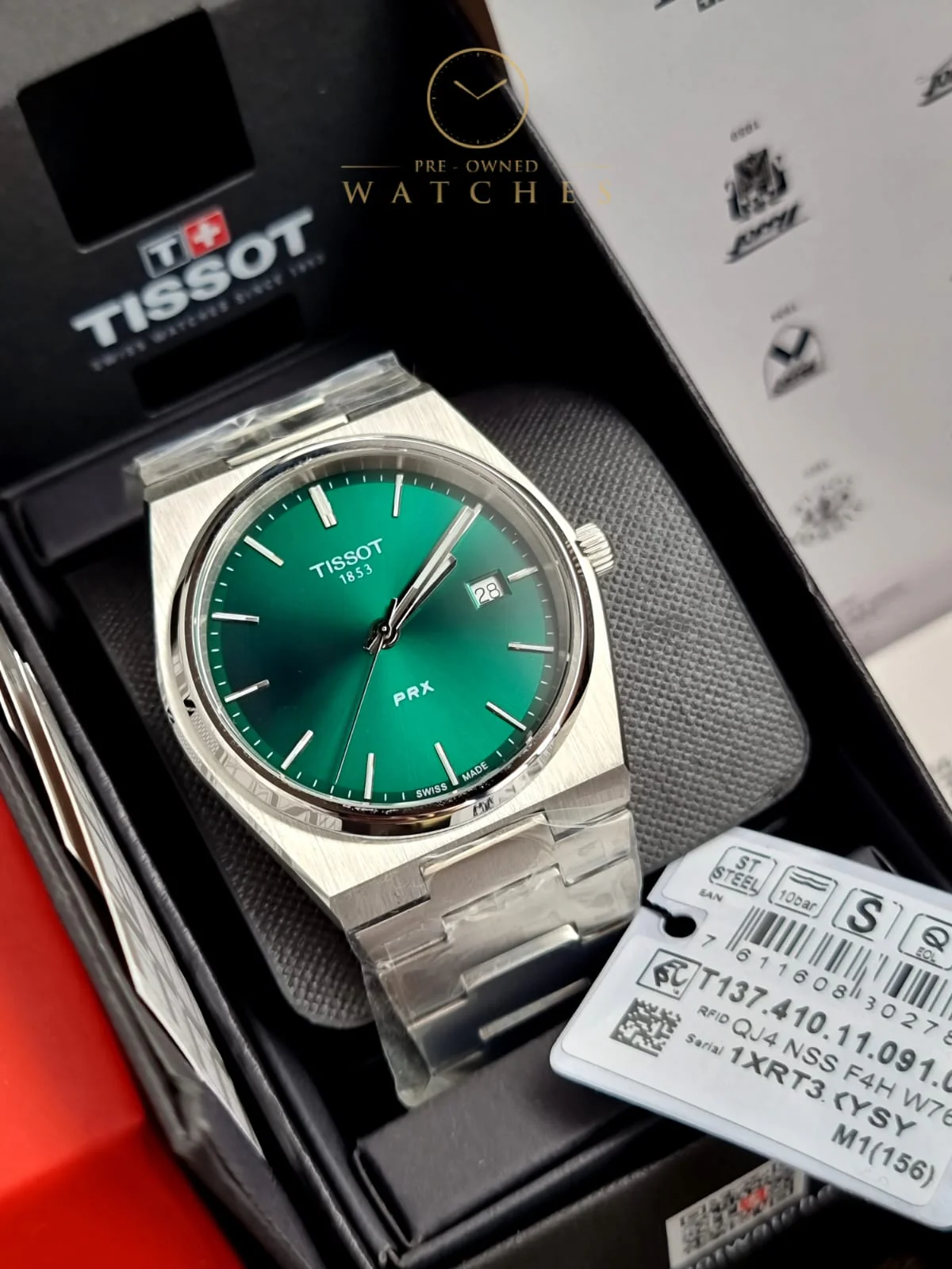Tissot T137.410.11.091.00 PRX Metal Band Men Watch - Image 6