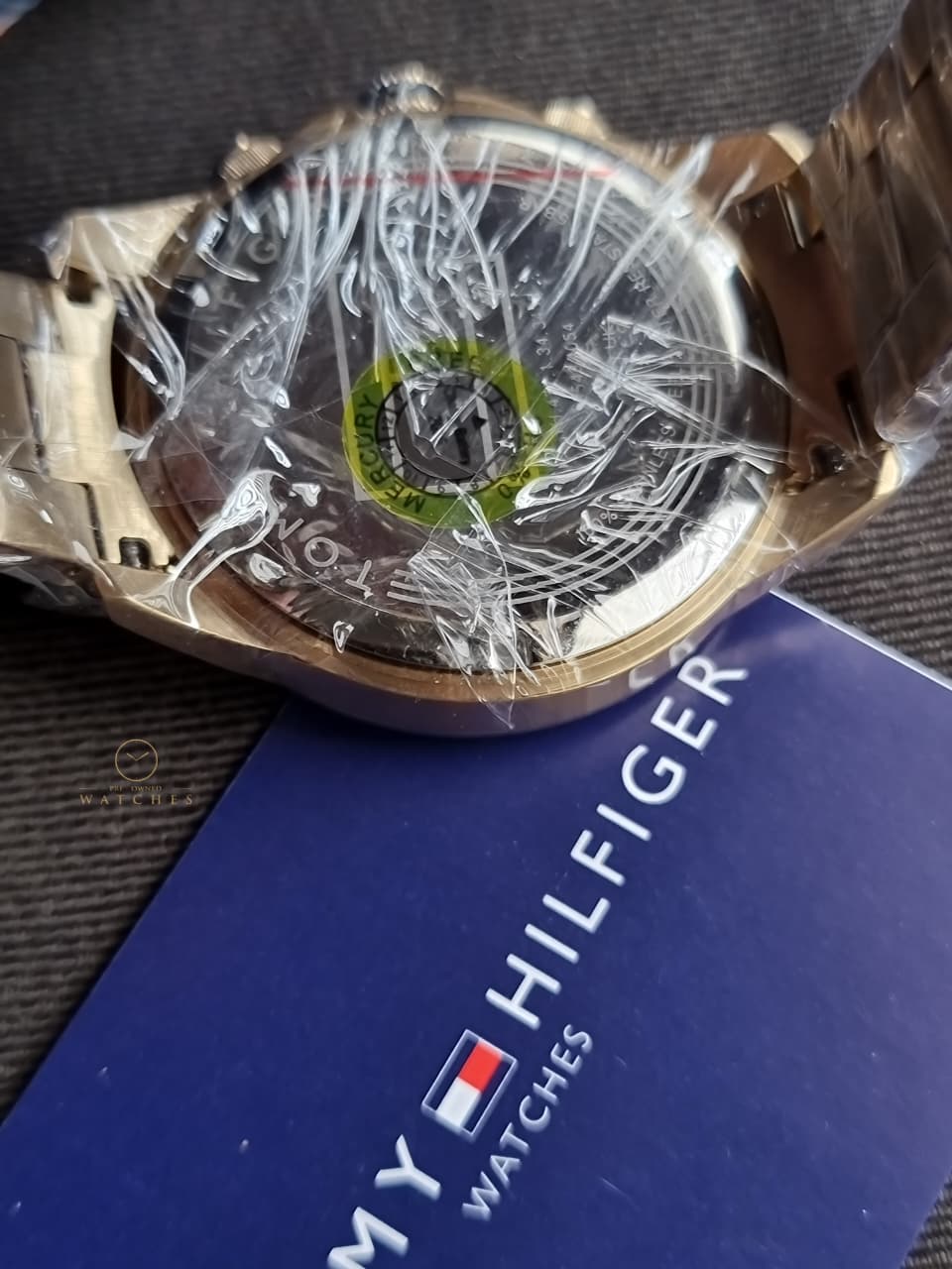 Tommy Hilfiger Lars Gold Stainless Steel Gold Dial Chronograph Quartz Watch for Gents - 1792060 - Image 8