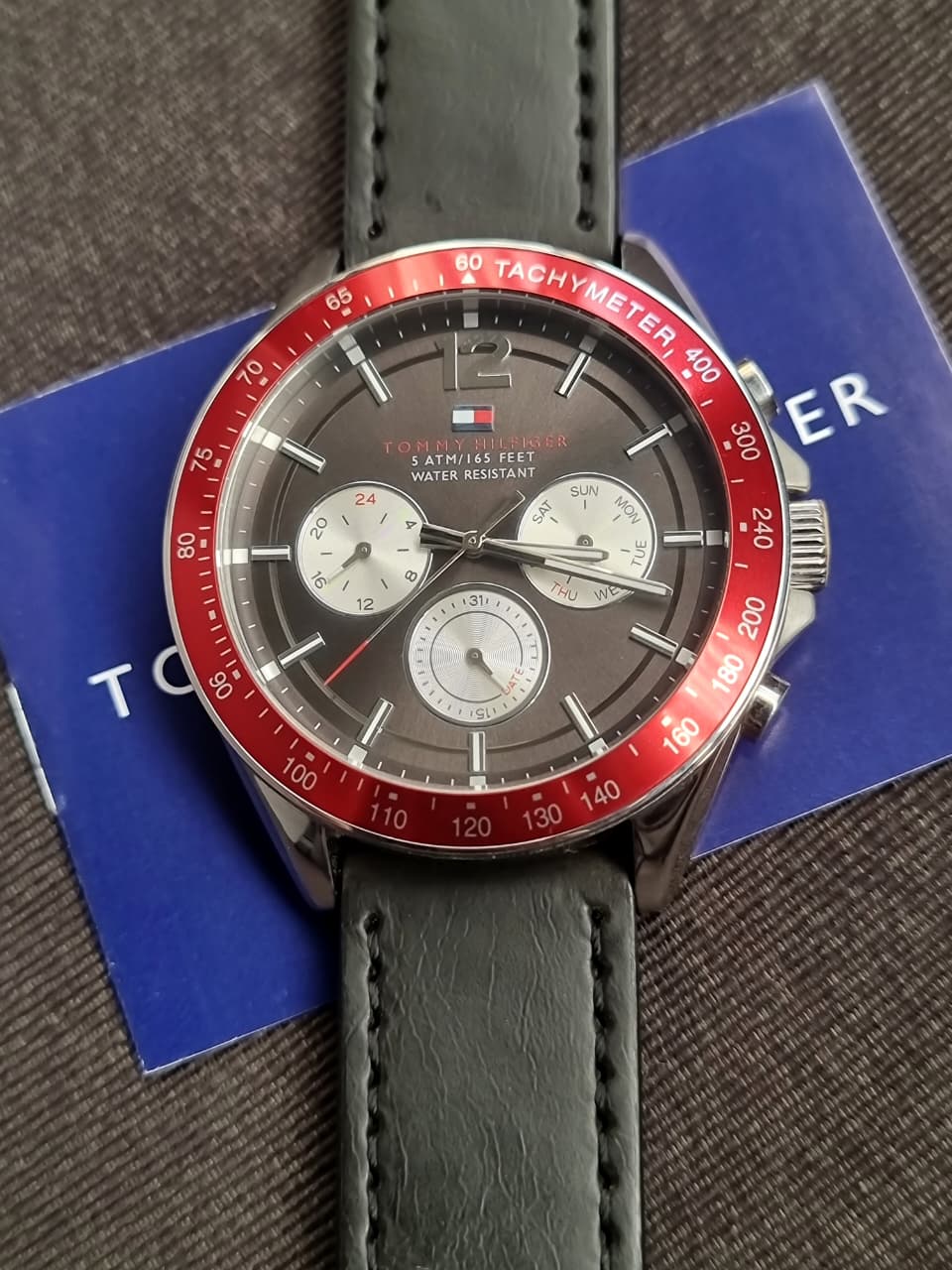 TOMMY HILFIGER Luke Multi-Function Black Dial Men's Watch 1791122 (PREOWNED STRAP CHANGED) - Image 3