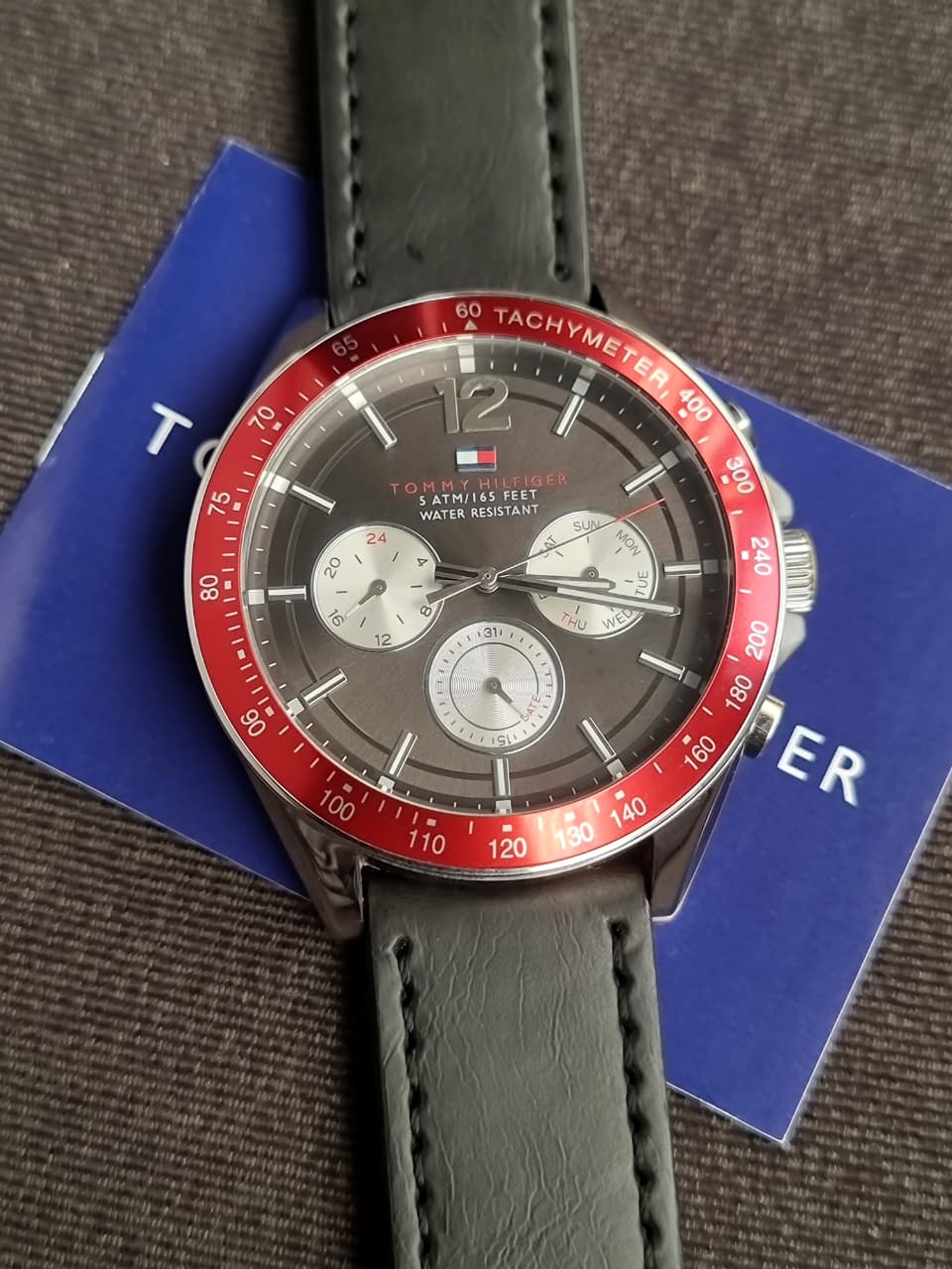 TOMMY HILFIGER Luke Multi-Function Black Dial Men's Watch 1791122 (PREOWNED STRAP CHANGED) - Image 5