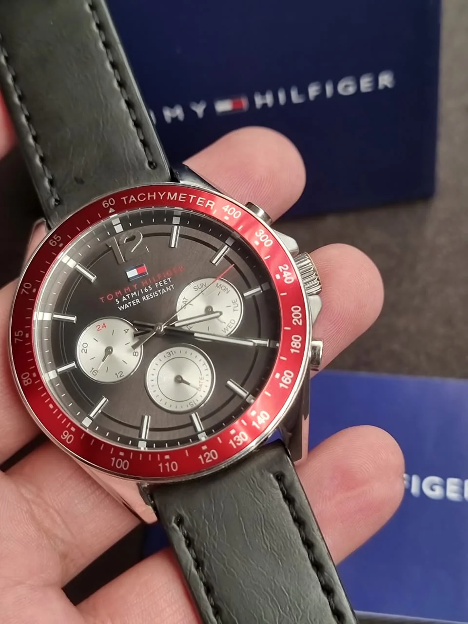 TOMMY HILFIGER Luke Multi-Function Black Dial Men's Watch 1791122 (PREOWNED STRAP CHANGED) - Image 7