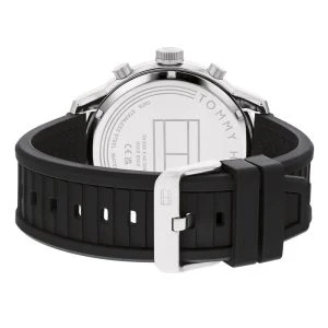 Tommy Hilfiger Men’s Quartz Black Silicone Strap Black Dial 50mm Watch 1792074 - Image 3