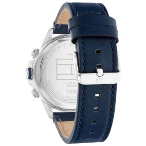 Tommy Hilfiger Men’s Quartz Blue Leather Strap Blue Dial 46mm Watch 1792051 - Image 3