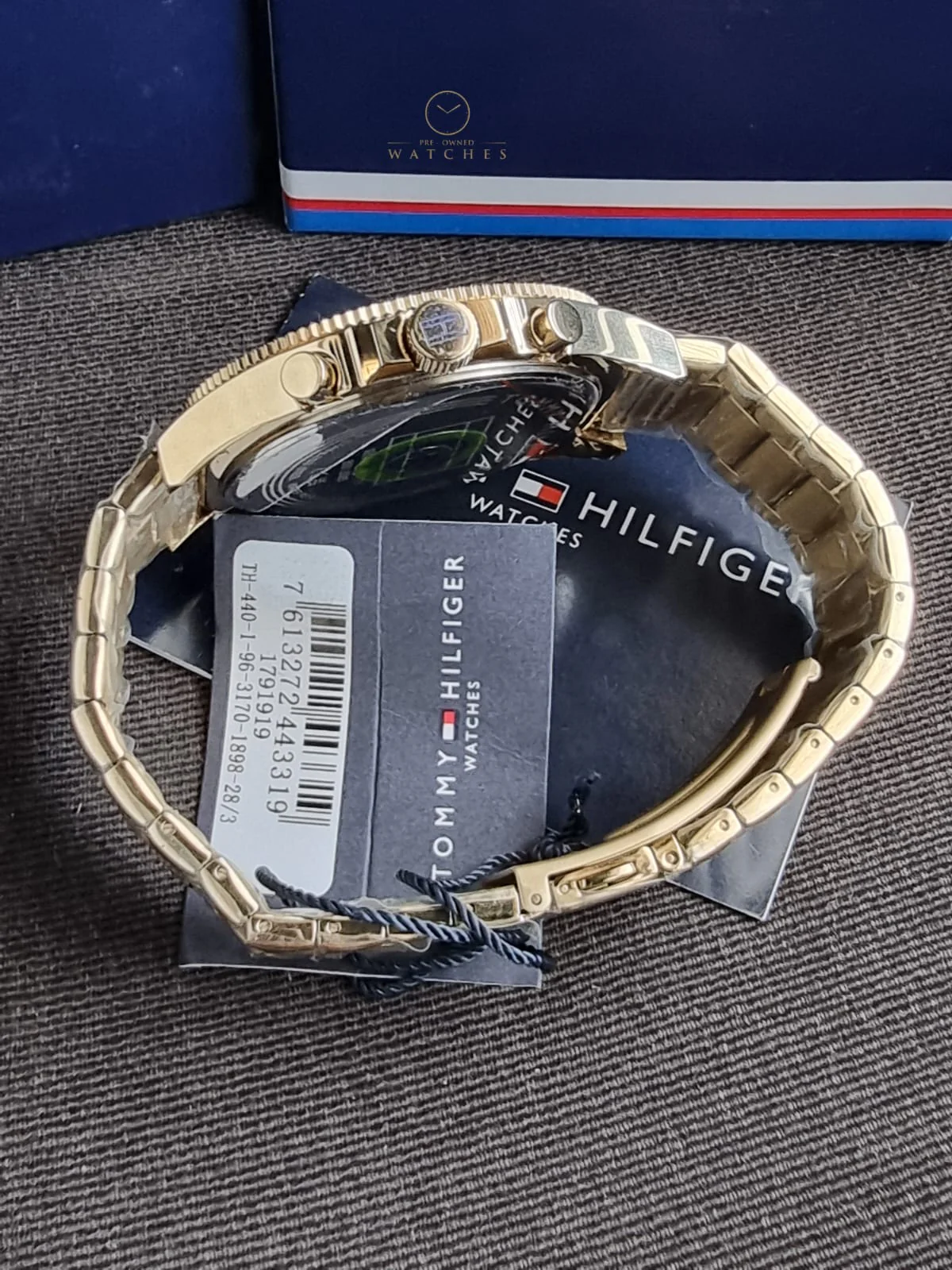 Tommy Hilfiger Men’s Quartz Gold Stainless Steel Black Dial 46mm Watch 1791919 - Image 11