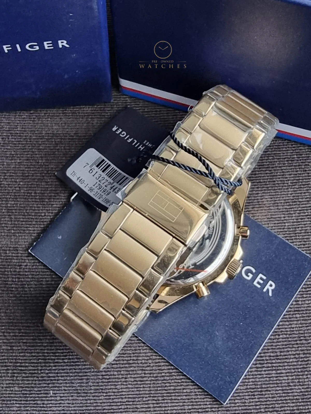 Tommy Hilfiger Men’s Quartz Gold Stainless Steel Black Dial 46mm Watch 1791919 - Image 7