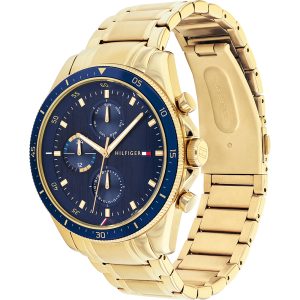 Tommy Hilfiger Men’s Quartz Gold Stainless Steel Blue Dial 44mm Watch 1791834 - Image 2