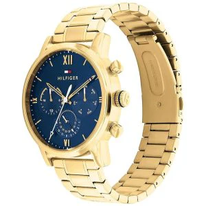 Tommy Hilfiger Men’s Quartz Gold Stainless Steel Blue Dial 44mm Watch 1791880 - Image 2