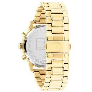 Tommy Hilfiger Men’s Quartz Gold Stainless Steel Blue Dial 44mm Watch 1791880 - Image 3