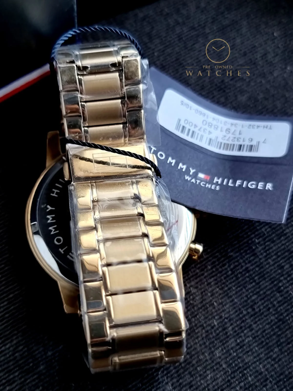 Tommy Hilfiger Men’s Quartz Gold Stainless Steel Blue Dial 44mm Watch 1791880 - Image 7