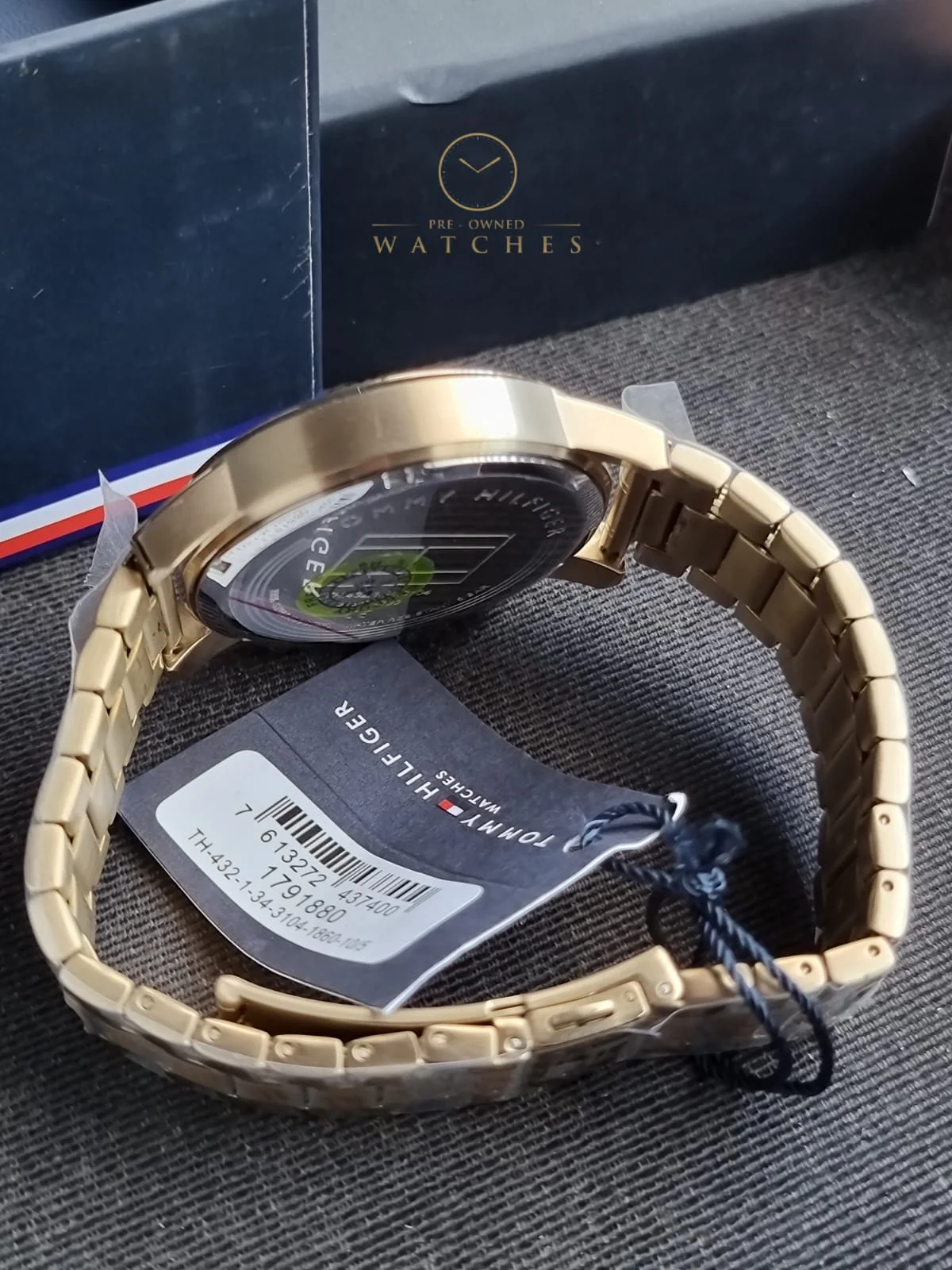 Tommy Hilfiger Men’s Quartz Gold Stainless Steel Blue Dial 44mm Watch 1791880 - Image 8