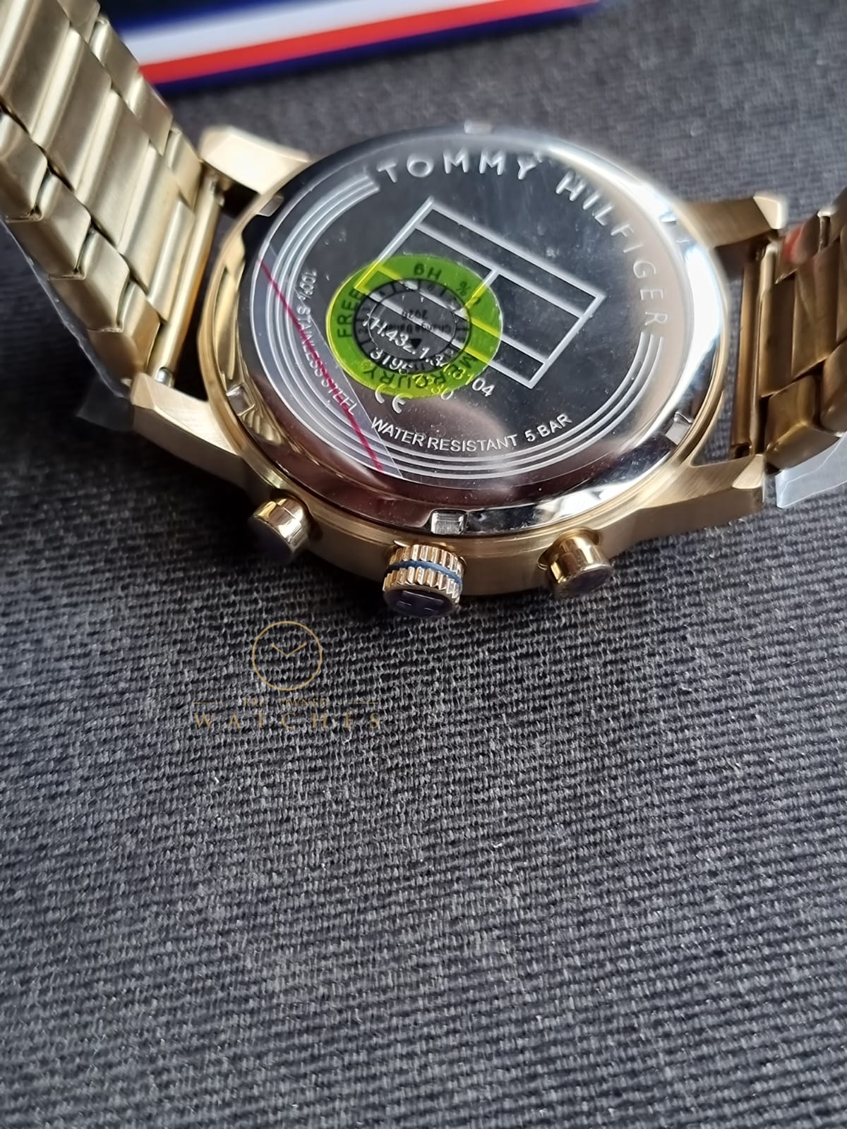 Tommy Hilfiger Men’s Quartz Gold Stainless Steel Blue Dial 44mm Watch 1791880 - Image 9