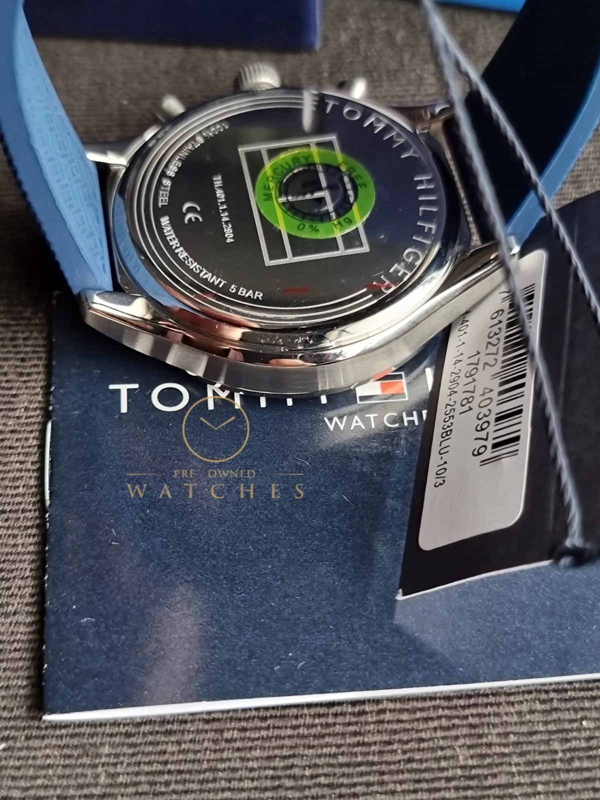 Tommy Hilfiger Men’s Quartz Silicone Strap Blue Dial 44mm Watch 1791781 - Image 5