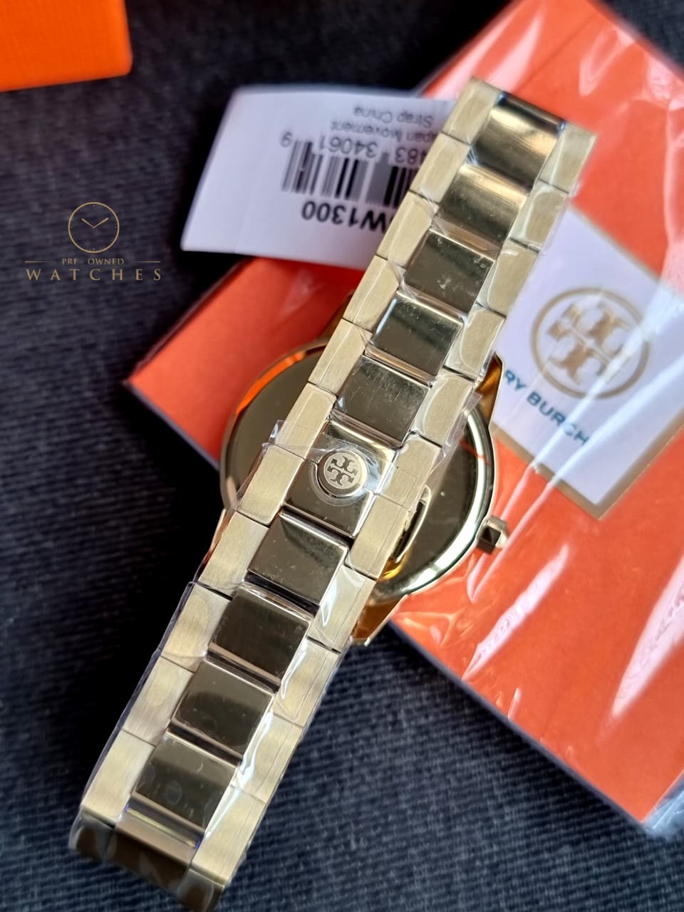 Tory Burch Collins Gold Stainless Steel White Dial Quartz Watch for Ladies - TBW1300 - Image 4