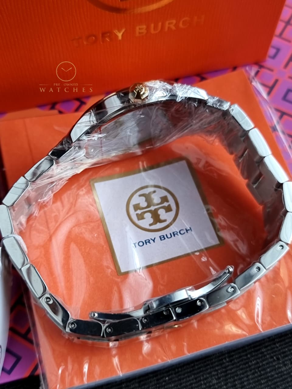 Tory Burch Collins Two-tone Stainless Steel Ivory Dial Quartz Watch for Ladies - TBW1306 - Image 7