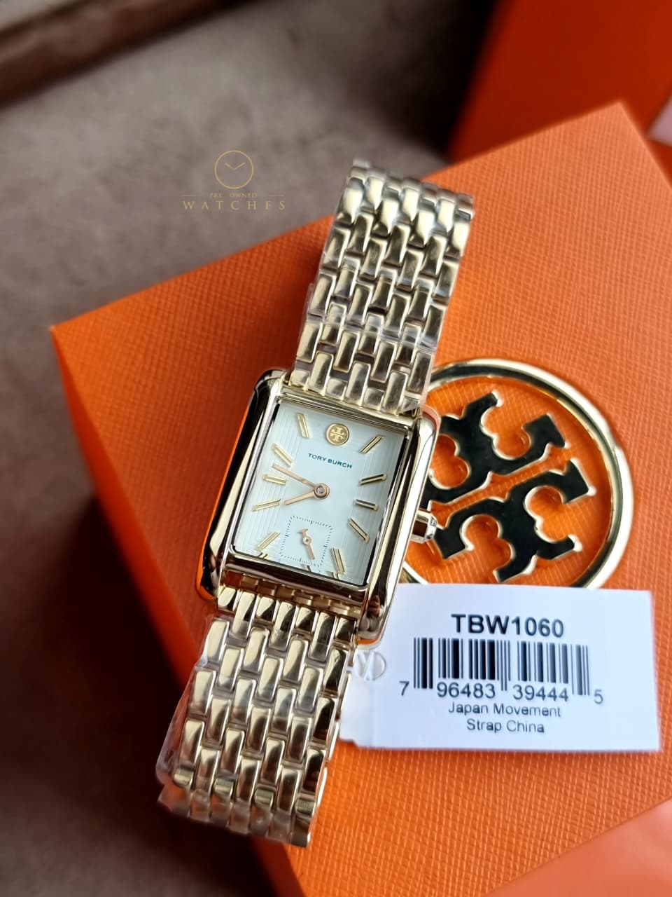 Tory Burch Eleanor Gold Stainless Steel White Dial Quartz Women's Watch – TBW1060 - Image 2