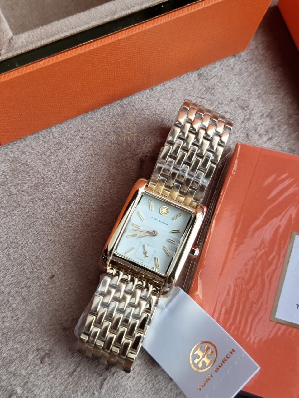 Tory Burch Eleanor Gold Stainless Steel White Dial Quartz Women's Watch – TBW1060 - Image 6