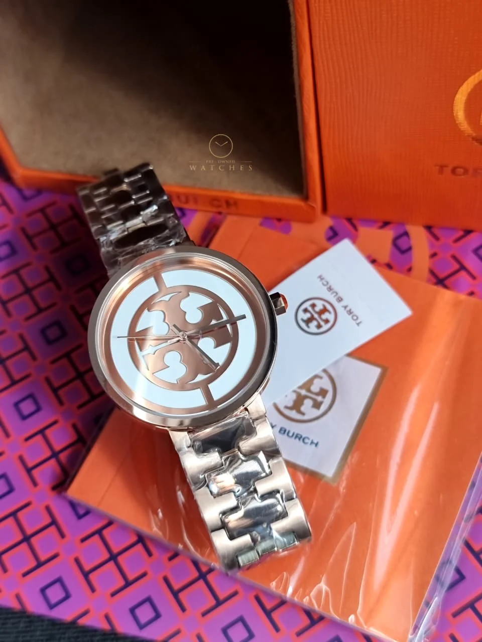 Tory Burch Rose Gold Reva Watch TBW4028 - Image 2