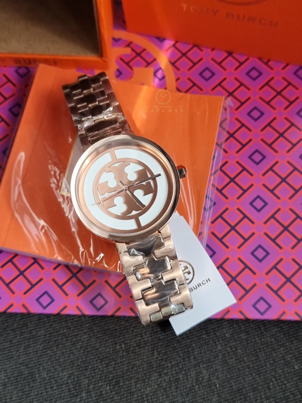 Tory Burch Rose Gold Reva Watch TBW4028 - Image 3