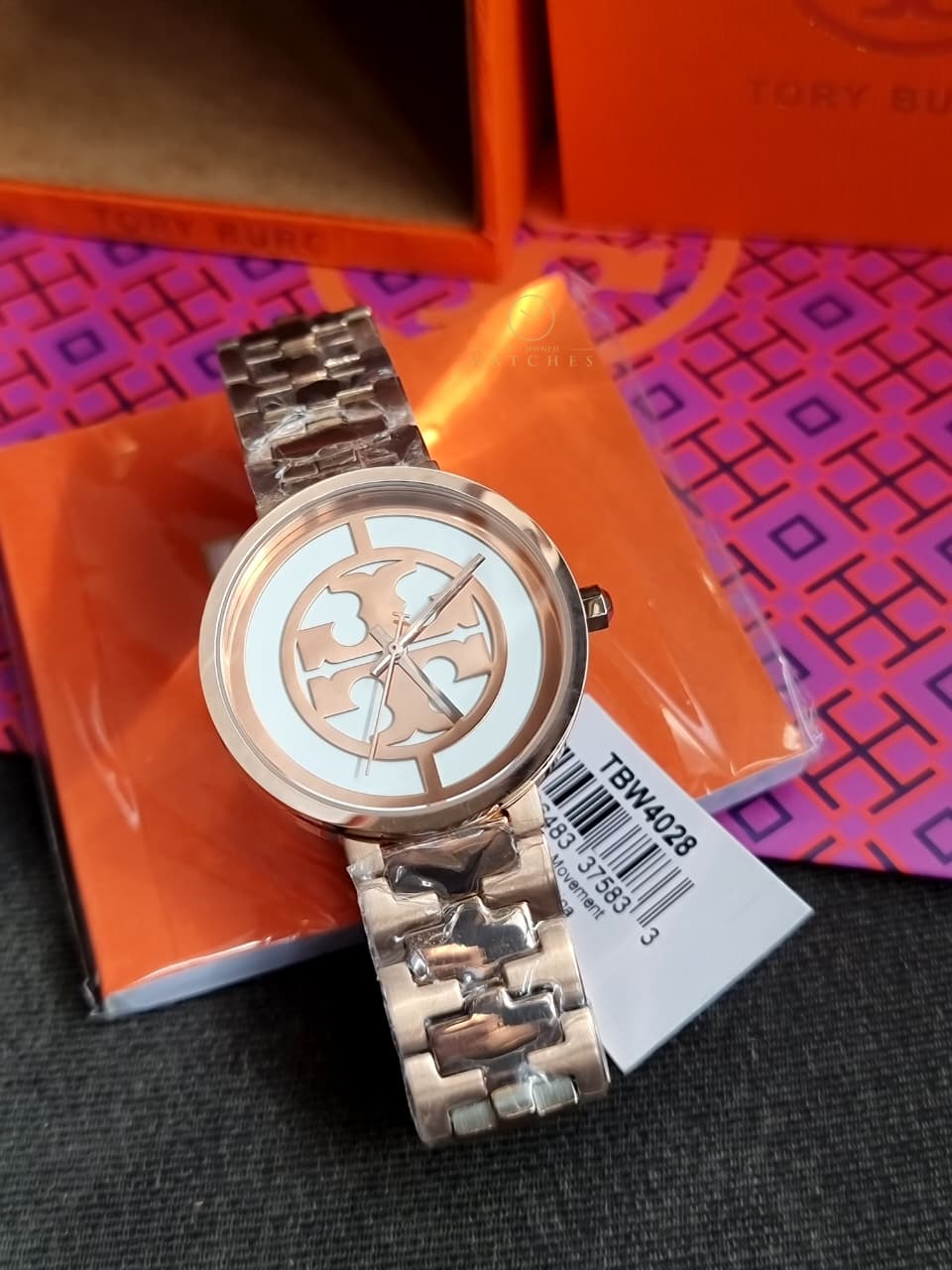 Tory Burch Rose Gold Reva Watch TBW4028 - Image 7