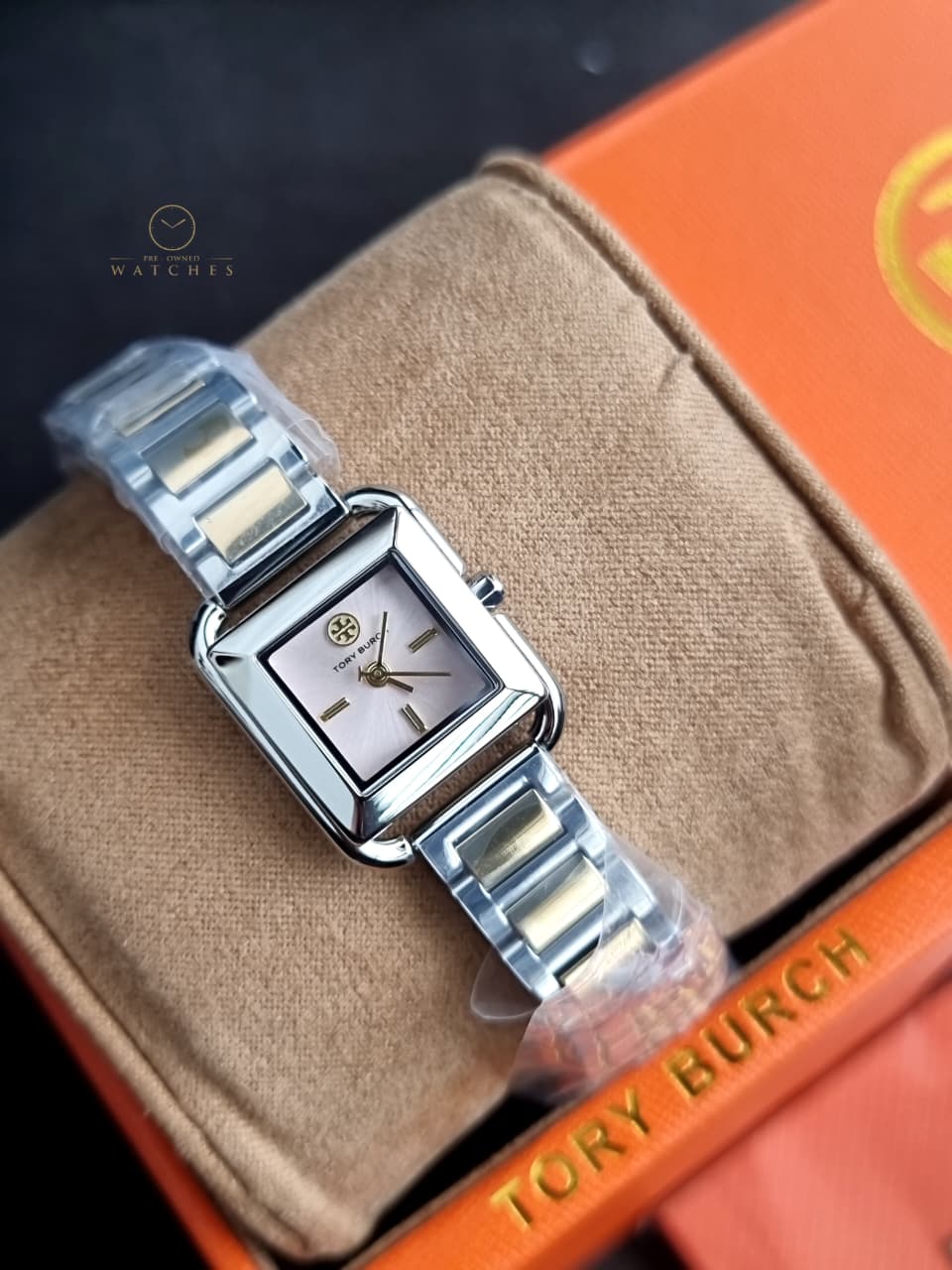 Tory Burch TBW6029 – Gold Metallic Grey Steel Women’s Watch - Image 2