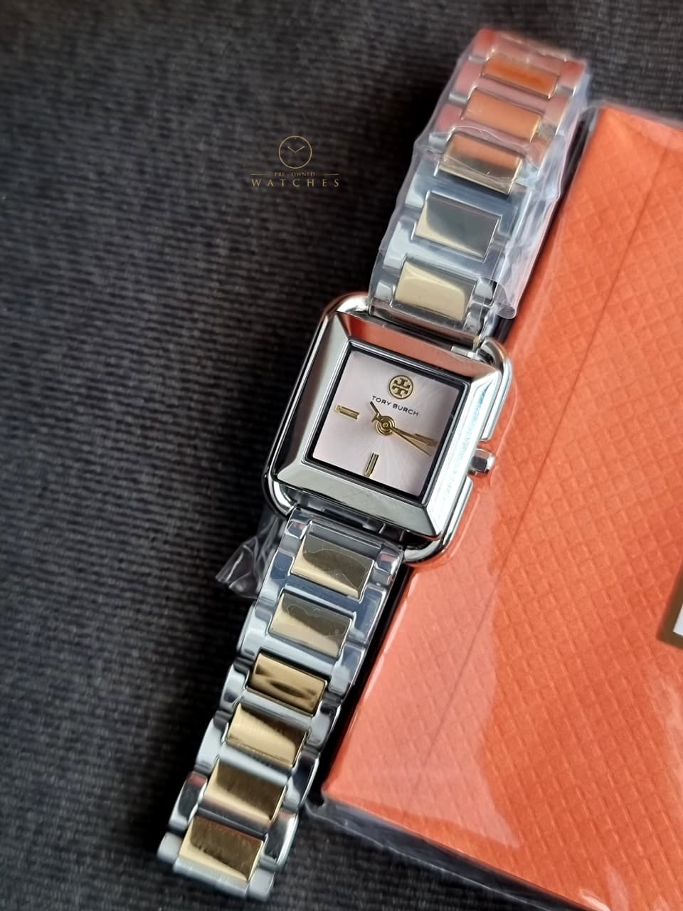 Tory Burch TBW6029 – Gold Metallic Grey Steel Women’s Watch - Image 3