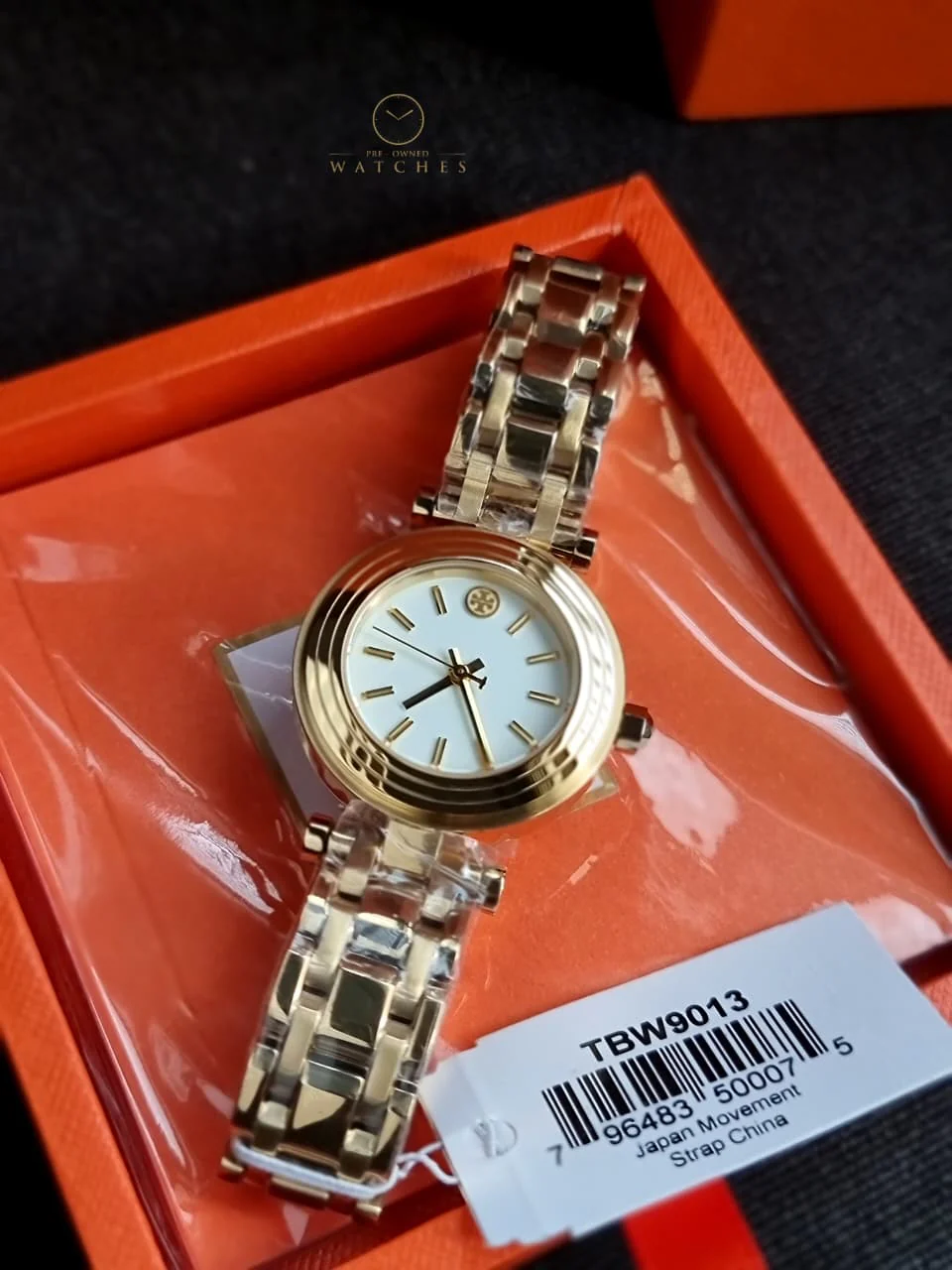 Tory Burch Women’s Quartz Gold Stainless Steel White Dial 30mm Watch TBW9013 - Image 2