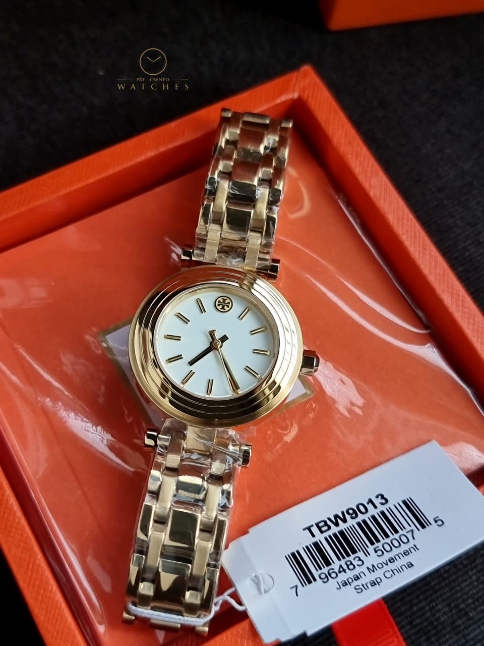 Tory Burch Women’s Quartz Gold Stainless Steel White Dial 30mm Watch TBW9013 - Image 4
