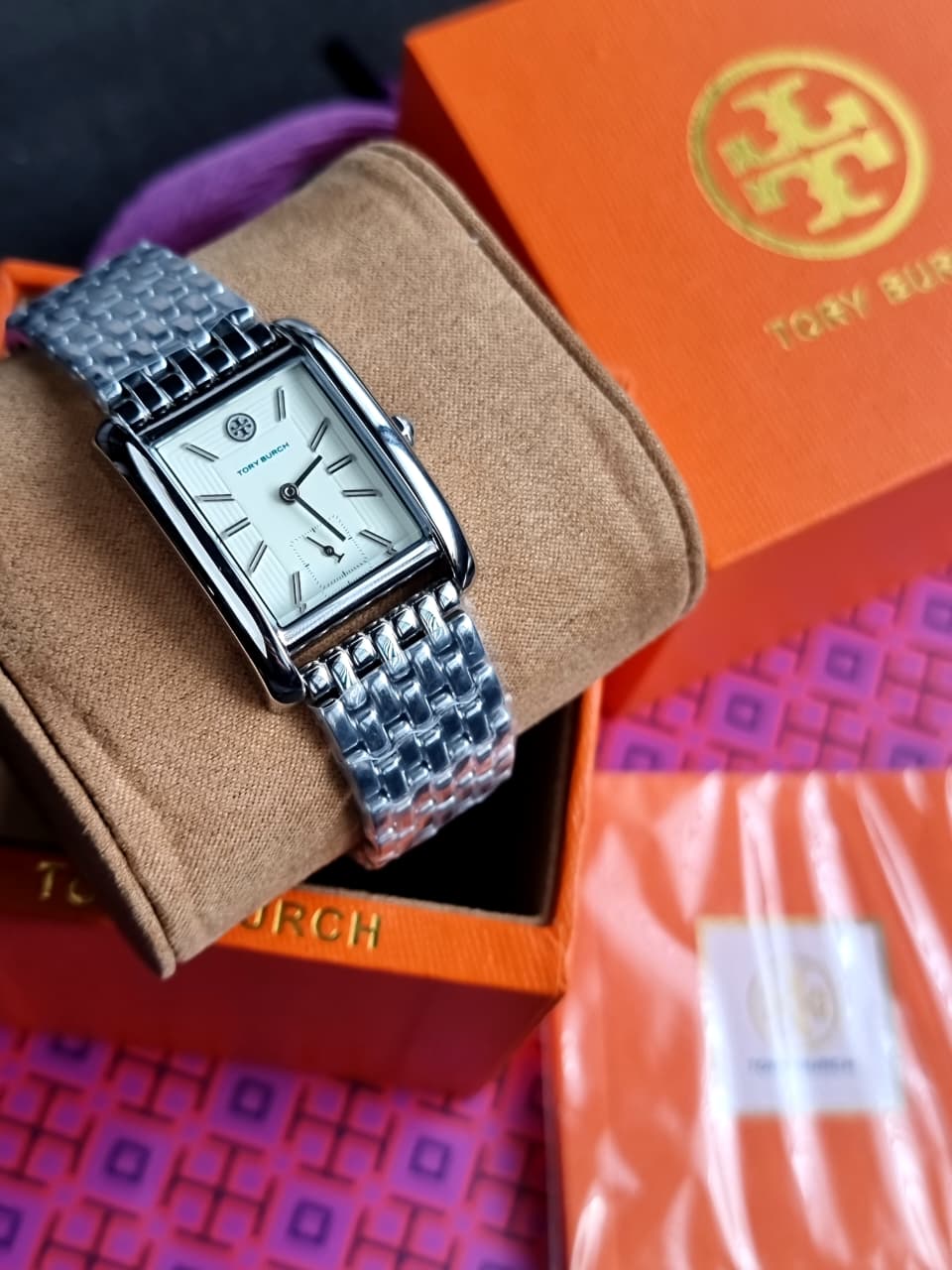 Tory Burch Women's Eleanor Stainless Steel Bracelet Watch Tbw1069 - Image 5
