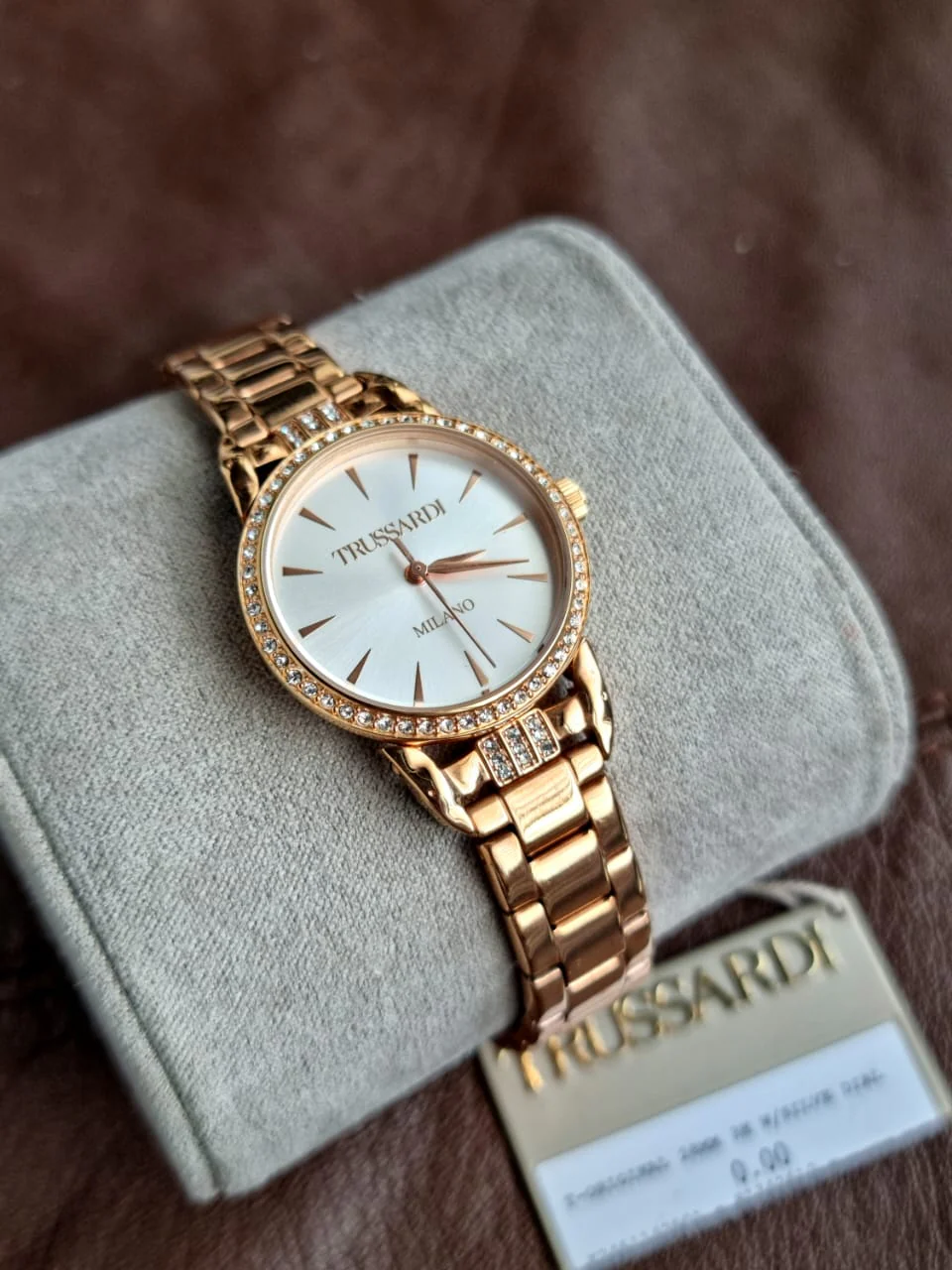Trussardi Ladies Watch Rose Gold Chain - Image 4