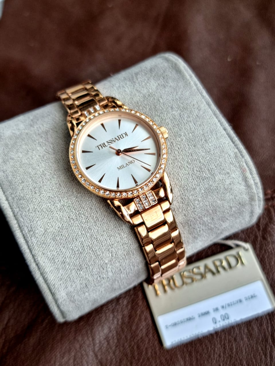 Trussardi Ladies Watch Rose Gold Chain - Image 5